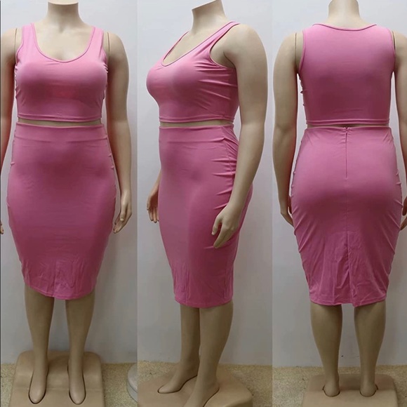 Womens Plus Size 2pcs Midi outfit - Picture 4 of 6